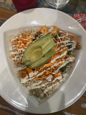 Bowl 🍚 was so yummy 😋. Wish there were more vegetables 🥦   at Cashew in Chattanooga