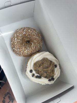 Cupcake and donut   at Cashew in Chattanooga