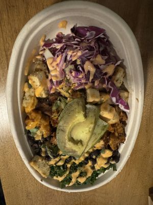 Vegan poke bowl  at Cashew in Chattanooga