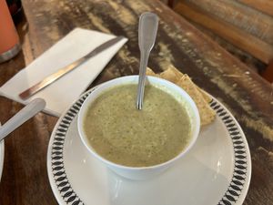 Broccoli cheese soup  at Cashew in Chattanooga