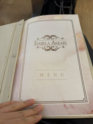 Menú  at Isabela Akkari in Sao Paulo