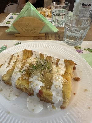 Lasagna  at Vegan Time in Arad