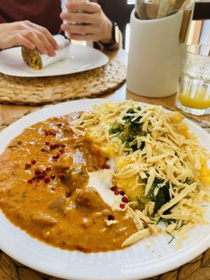 From the daily menu. Delicious!  at Vegan Time in Arad