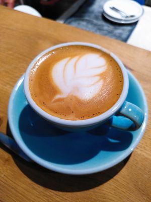 Flat white at Café Loky in Biarritz