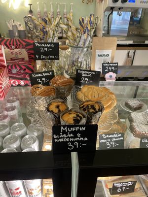 Cinnamon and cardamom buns!  at Queen Beans in Uppsala