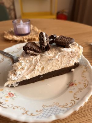 Oreo cheesecake  at Queen Beans in Uppsala