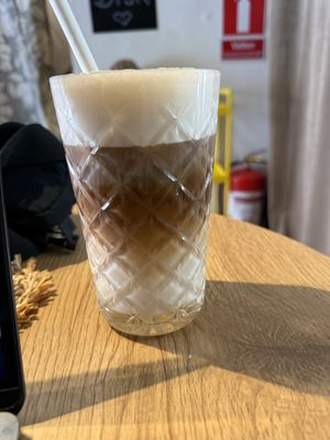 Ice coffee  at Queen Beans in Uppsala