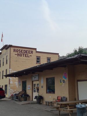 Hotel attatched at Last Chance Saloon in Drumheller