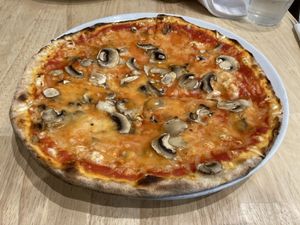 Small mushroom pizza  at Mister O1 in Boca Raton