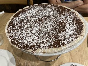 Vegan Chocolate Hazelnut Pizza  at Mister O1 in Boca Raton