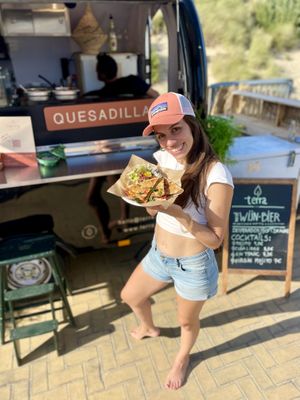 Quesadillas !  at terra food truck in Zeebrugge