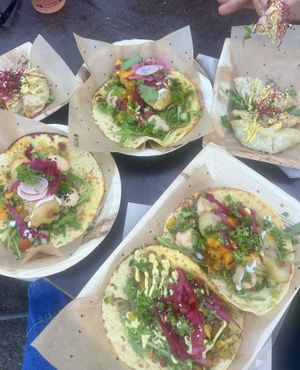 Super delicious tacos at the food truck festival in Bruges!!   at terra food truck in Zeebrugge