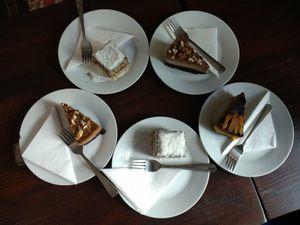 Vegan Desserts at Szelence Cafe in Budapest