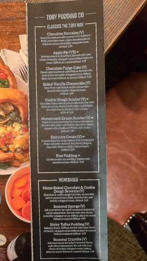 Menu at Toby Carvery - Formby in Formby