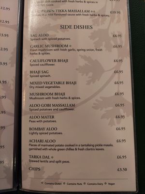 Sides at Cilantro in Edinburgh