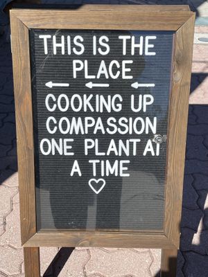 Cute sign!  at MoonShine in Cocoa