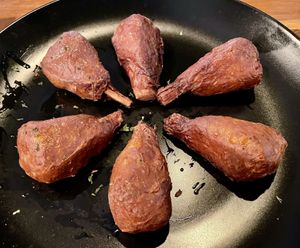 Wings $12.99. I ordered mine plain w/out a dip    at MoonShine in Cocoa