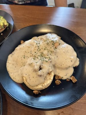Biscuits and gravy   at MoonShine in Cocoa