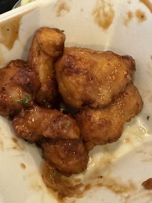 These Asian cauliflower bites were mouthwatering!   at MoonShine in Cocoa