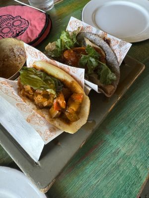 Vegan tacos  at La Lupita Taco & Mezcal in Cabo San Lucas