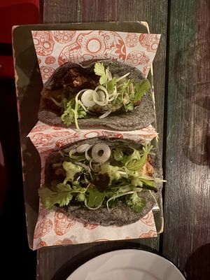 Vegan tacos  at La Lupita Taco & Mezcal in Cabo San Lucas