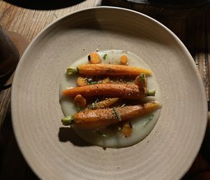 Roasted carrots  at Suelo Sur in San Jose Del Cabo