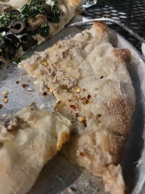 Underdone crust   at Lucille in Madison