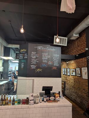 Menu at Guisados in West Hollywood