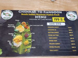  at Chennai to Rangoon Indian restaurant in Chiang Mai