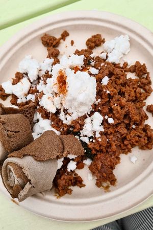 Kitfo Outta Here!, 169 kr at Anbesit - The Ethiopian Food Truck in Uppsala