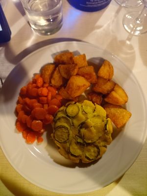 Tatar mit Möhren und Kartoffeln at Agriturismo II Frutto Permesso in Bibiana