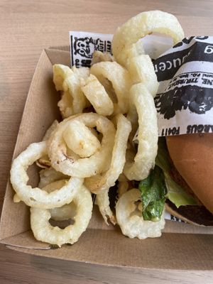 Onion rings  at Everdale Cafe & Gelato in Springvale