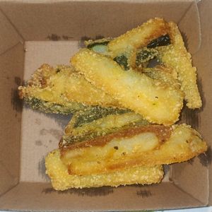 Zucchini fries, takeaway at Everdale Cafe & Gelato in Springvale