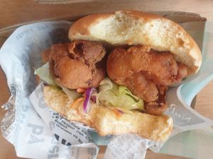 Big C (cauliflower) burger: Delicious! $11.00 at Everdale Cafe & Gelato in Springvale