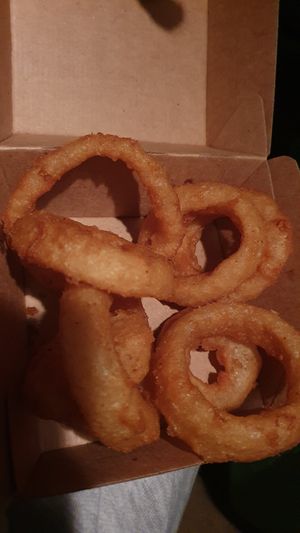 Onion rings at Everdale Cafe & Gelato in Springvale
