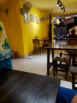 Inside at Cỏ Ba Lá Vegetarian in Ho Chi Minh City