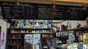 The drinks and juice bar at Sunflower in Sangkhom