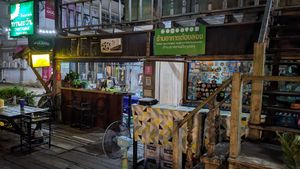 Cafe area at Sunflower in Sangkhom