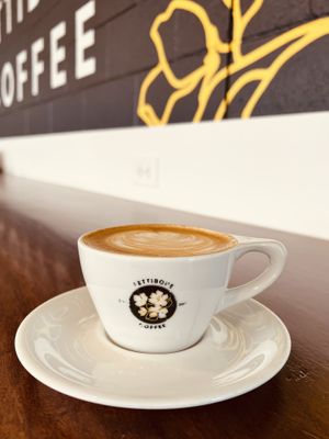 Oatmilk latte at Pettibone Coffeee  at Pettibone Coffee in Dayton