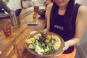 noodles at Vege Creek 蔬河 - Yanji St in Taipei