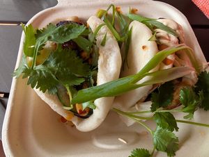 Tofu and eggplant bao at Superstars  in Lahaina