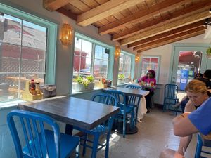 Cute place, mostly outside seating, with some nice indoor seating too  at Fishetarian in Bodega Bay