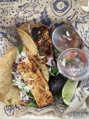 GF Tofu Tacos   at Fishetarian in Bodega Bay