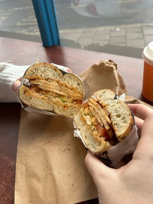 Vegan BLT at Little Bagel Co in Bristol