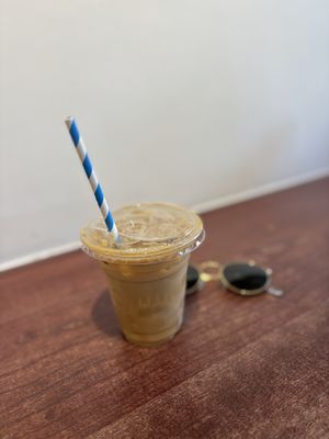 April ‘26 | oat milk latte  at Little Bagel Co in Bristol