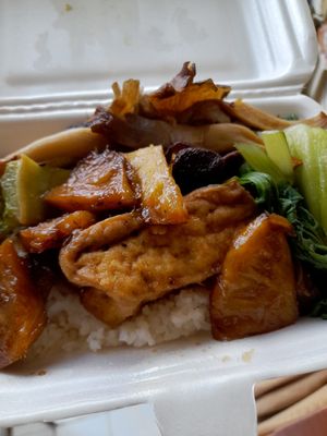 My take away dish at Thien Tam - Food Cart in Ho Chi Minh City