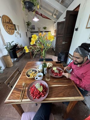 Ceviche de garbanzo   at Hierba Santa in San Cristobal De Las Casas