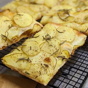 Vegan Potato Pizza at Rya Bakehouse in Central Singapore