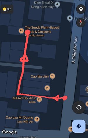 The alleyway that's not on google maps at The Seeds Plant-Based Foods & Desserts in Hoi An