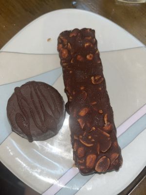 Bounty and snickers  at The Seeds Plant-Based Foods & Desserts in Hoi An